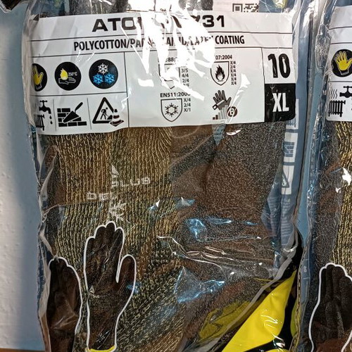 Aton VV731 Deltaplus knitted gloves cotton/polyester/para-aramid two pieces new