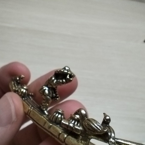 Chinese brass boat for incense sticks new