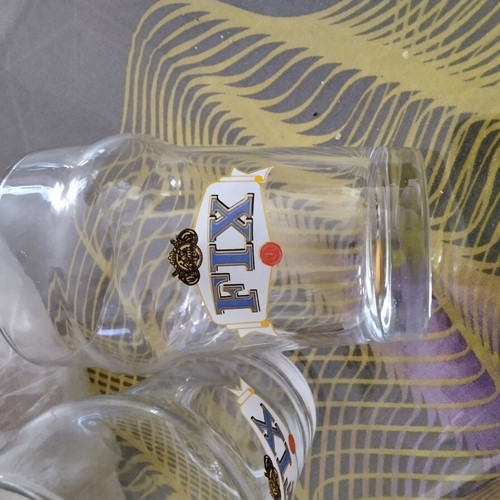 Fix beer collectible glasses, set of 2