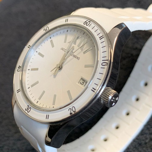 Jacques Lemans Rome Sports watch like new, white