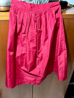 Tara Jarmon skirt shiny fuchsia new no small