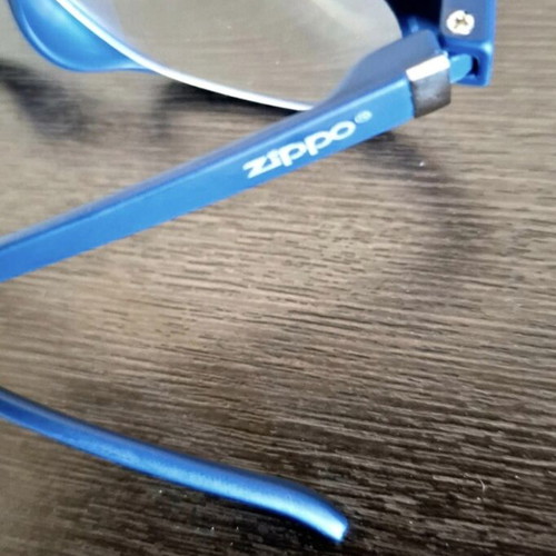 Zippo Reading Glasses +3.50 Blue Soft Touch like new