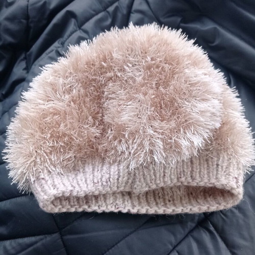 Handmade knit cap slightly used