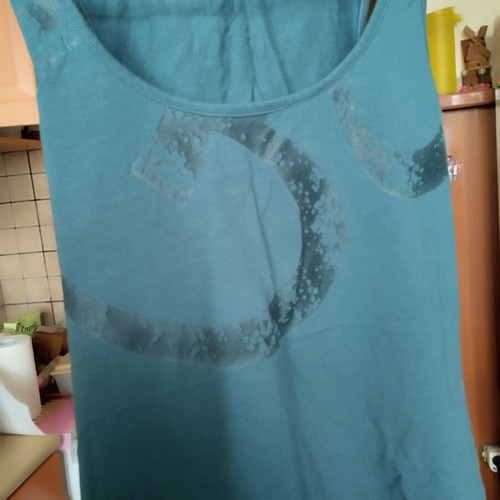 BodyTalk sports shirt used, turquoise, size S