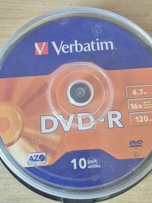 Verbatim DVD-R дискове комплект от 10 като ново