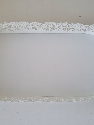 IKEA SAMVERKA white decorative metal trays, set of 4