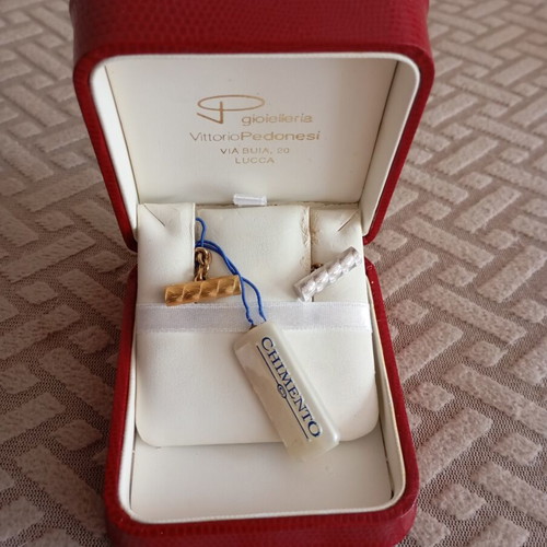 Chimento 18K Gold Cufflinks New, Original with Box