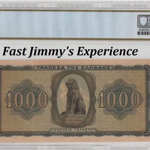 1000 Drachmai 1942 Greece PCGS UNC 62 banknote