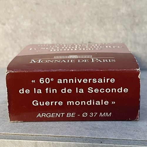 Monnaie de Paris commemorative coin 60th anniversary WWII proof silver