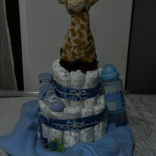 Diaper cake gift new, ideal for newborns and baby shower