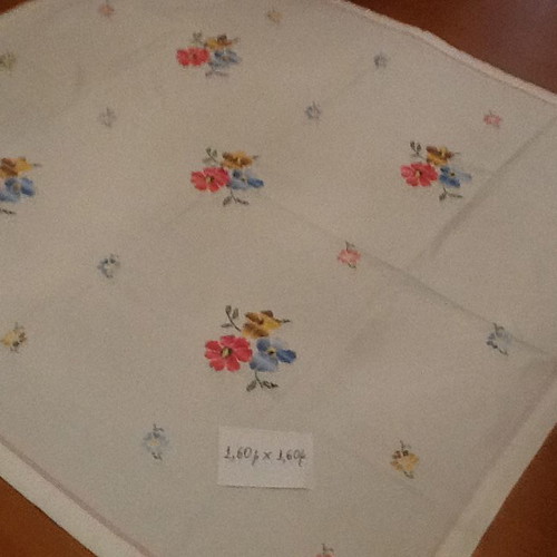 Woven Cretan Tablecloth 1.60m x 1.60m like new