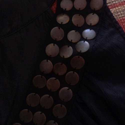 Dress black like new, comfortable with elegant details size M