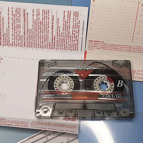Denon DX1/60 cassette tape like new, normal position