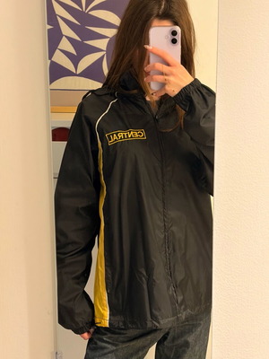 Adidas Y2K αδιάβροχο μπουφάν σαν καινούργιο, ελαφρύ με ρυθμιζόμενη κουκούλα