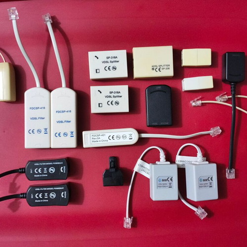 Network cable and adapter set new with storage box