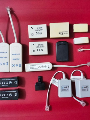 Network cable and adapter set new with storage box