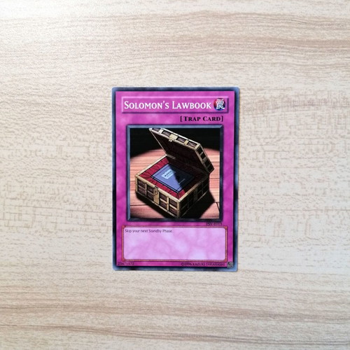 Yu-Gi-Oh! Solomon's Lawbook Trap Card Near Mint