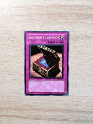 Yu-Gi-Oh! Solomon's Lawbook Trap Card Near Mint