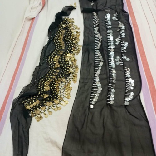 Waist scarves set of 2 for belly dance like new