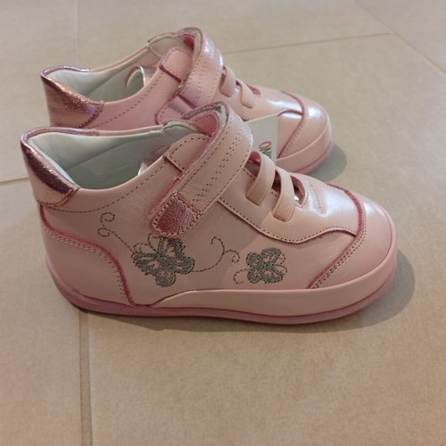 Crocodilino Anatomical Leather Shoes Size 24 Pink New