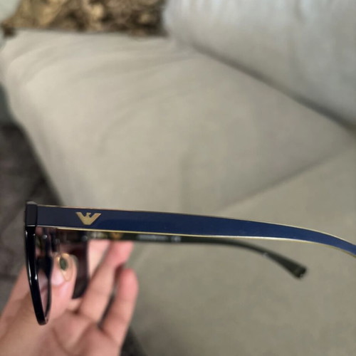 Emporio Armani EA 4089 sunglasses used, blue mirror lenses