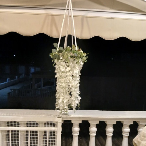 Wedding flower hanging wreath used