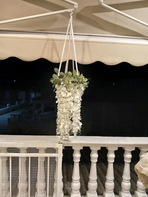 Wedding flower hanging wreath used