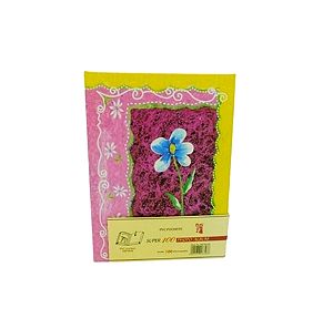 Φωτογραφικό άλμπουμ γαλάζιο λουλούδι 100 θήκες 10x15cm photo 12.5x16.5cm pvc pocket album