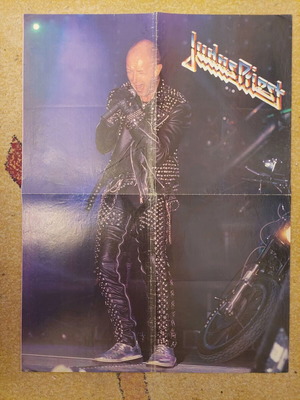 JUDAS PRIEST (Rob Halford) & DEATH ANGEL poster used, 55x41 cm