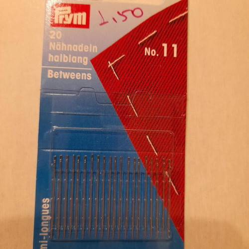 Prym sewing needles No 11 new, pack of 20 pieces
