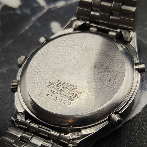 Seiko 7T32-7C60 "Panda" Alarm Chronograph watch, vintage 1996