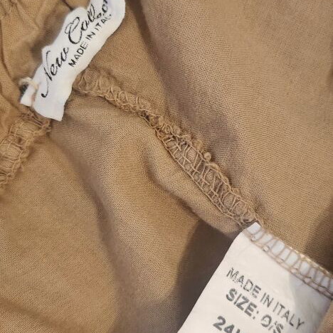 New Collection cotton co-ord set used, vest and shorts, beige