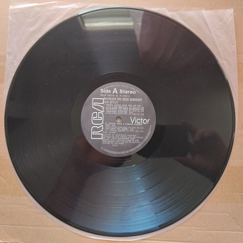 Rick Astley Whenever You Need Somebody LP near mint, electronic