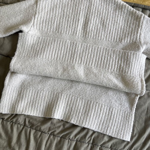 Mango Polo Turtleneck Sweater White Size S Like New