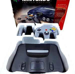 ΚΟΝΣΟΛΑ   NINTENDO  64  CONSOLE  BLACK  EUR  VERSION   NUS  -  001