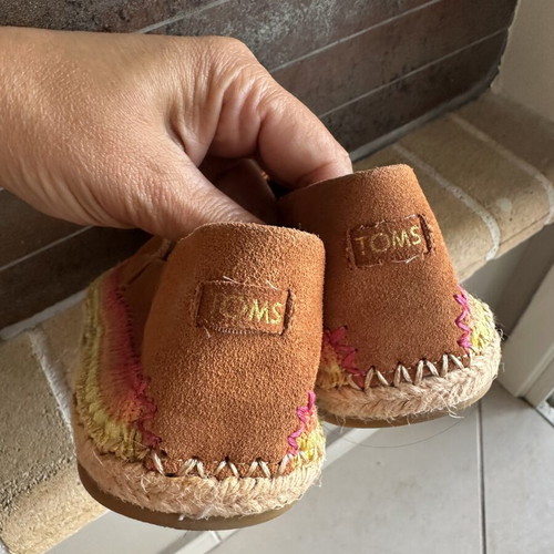 Toms Alpargata suede espadrilles size 37 new, brown