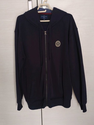 Oxford Company men's hoodie jacket blue like new, size 3XL