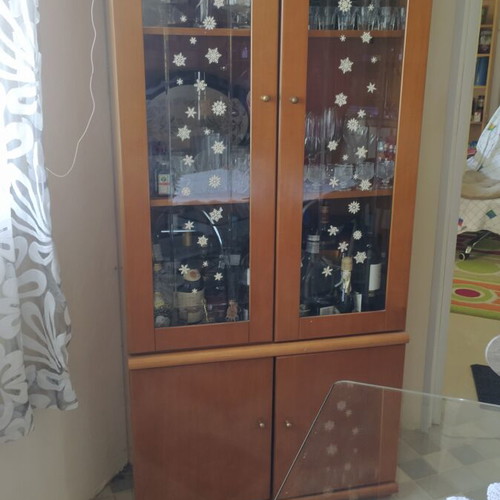 Showcase cabinet solid wood used, classic style