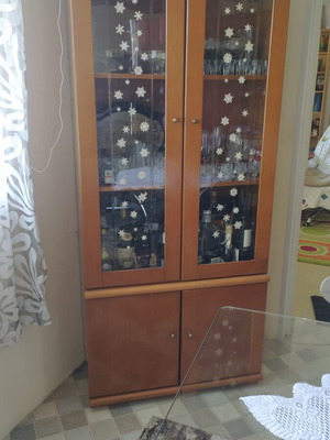 Showcase cabinet solid wood used, classic style