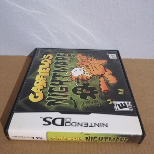 Garfield's Nightmare Nintendo DS case, cover and manual, NTSC