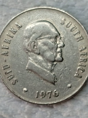 South Africa 20 Cents Coin 1976 used