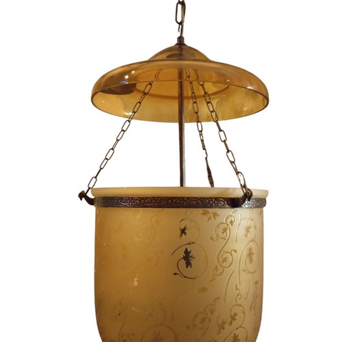 Fusing glass candle-type pendant light new