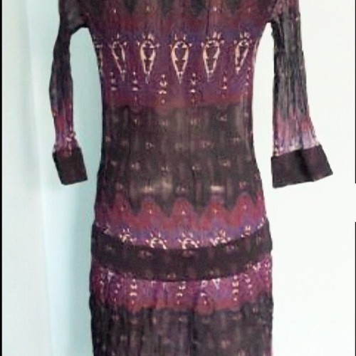 Zara Basic dress made of transparent chiffon like new, universal size