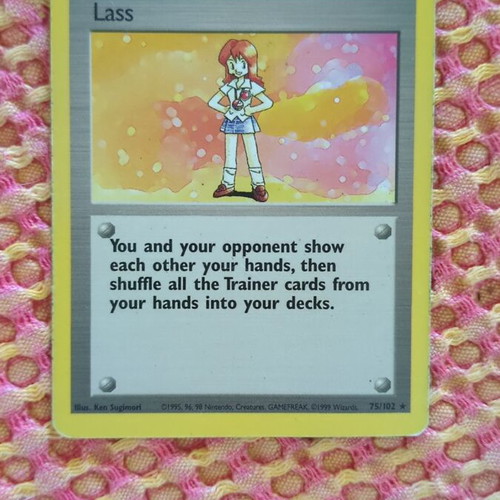 Trainer card Lash used, rare trainer card