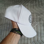 Men's hat new, white, one size