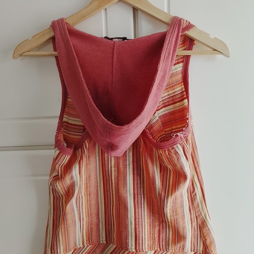 Attrattivo women's short dress used, medium size, striped pattern