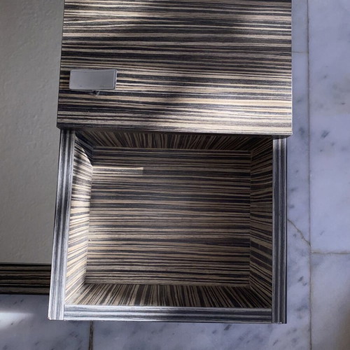 Bathroom furniture mirror with cabinet and shelf used, modern design