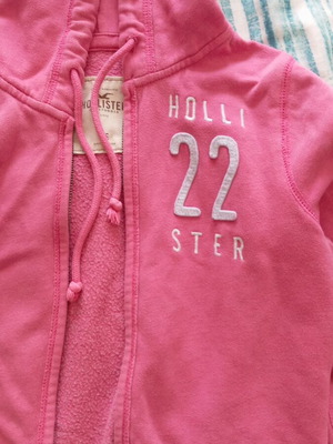 Hollister pink jacket XS like new