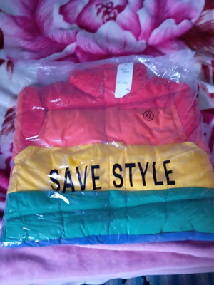 Rainbow jacket XL sleeveless convertible, brand new