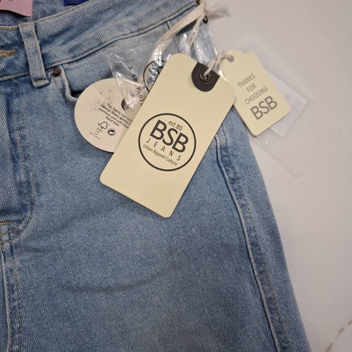 BSB Jeans Brandy Cropped Flare new, light blue wash